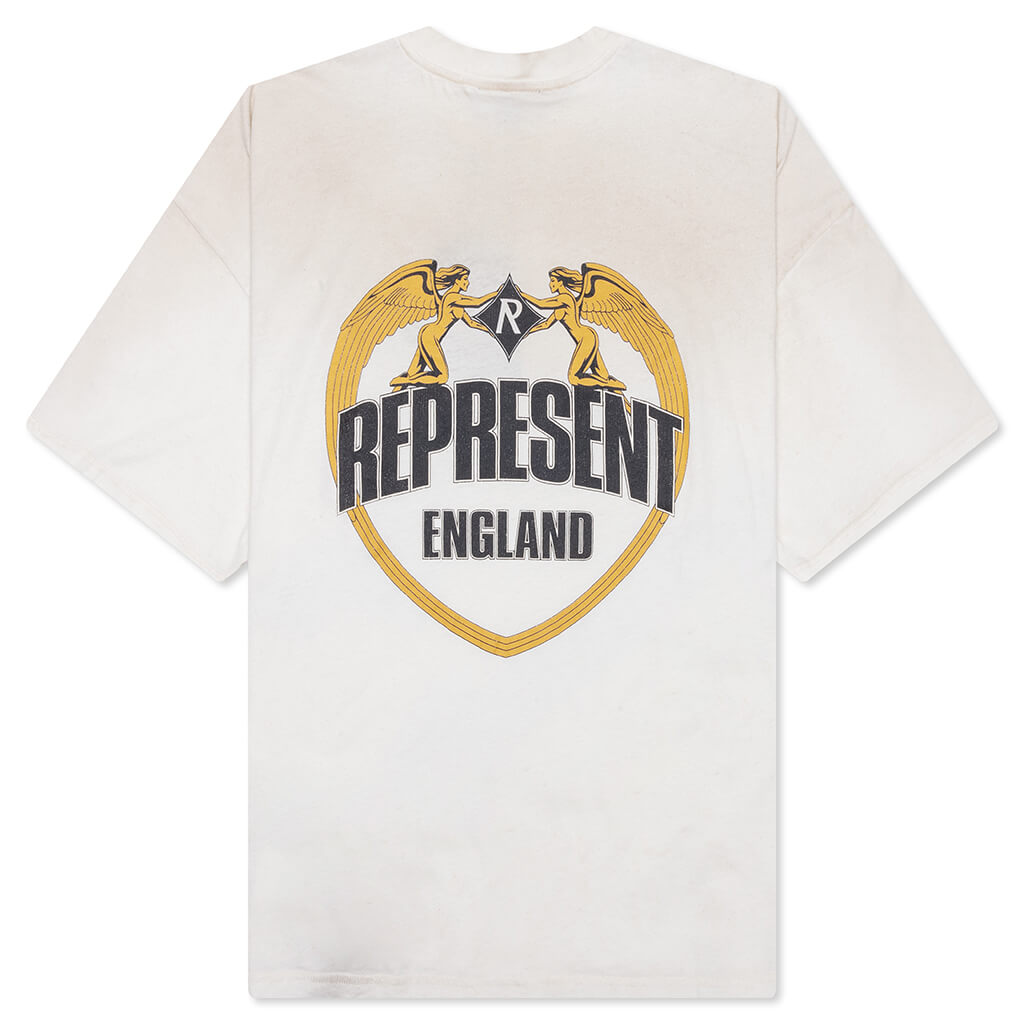 Angel Border T-Shirt - Washed Ecru