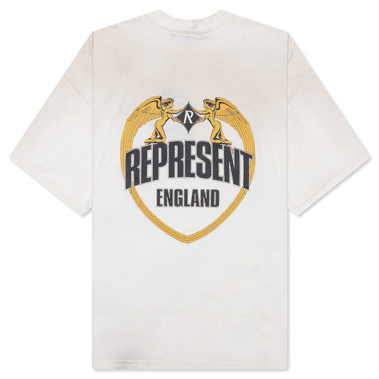 Angel Border T-Shirt - Washed Ecru