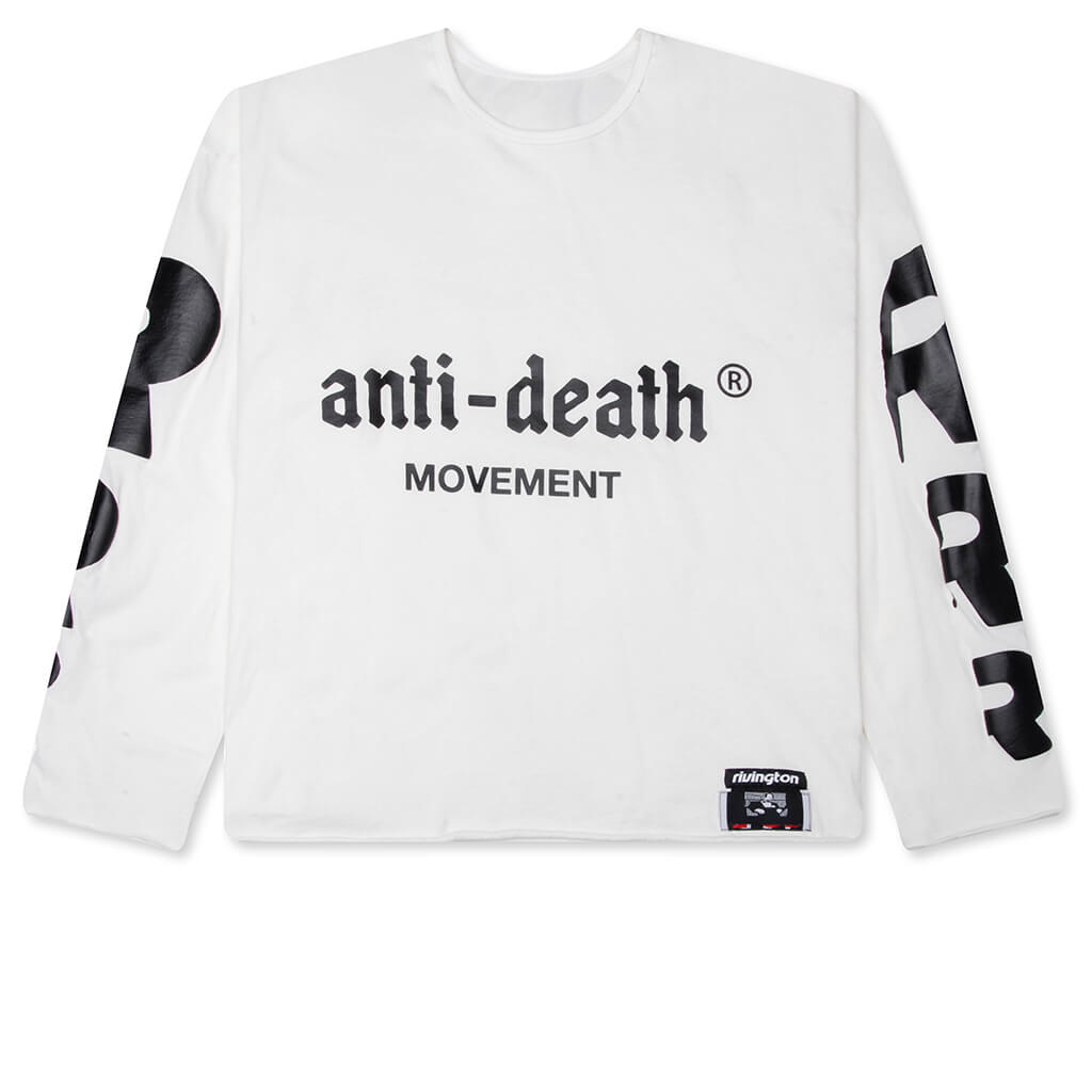 Anti Death Enemy L/S Tee - Max White