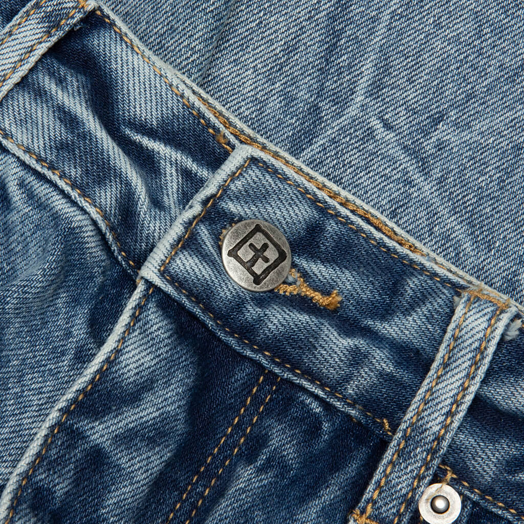 Anti K Trashed 1999 Pant - Public Blue