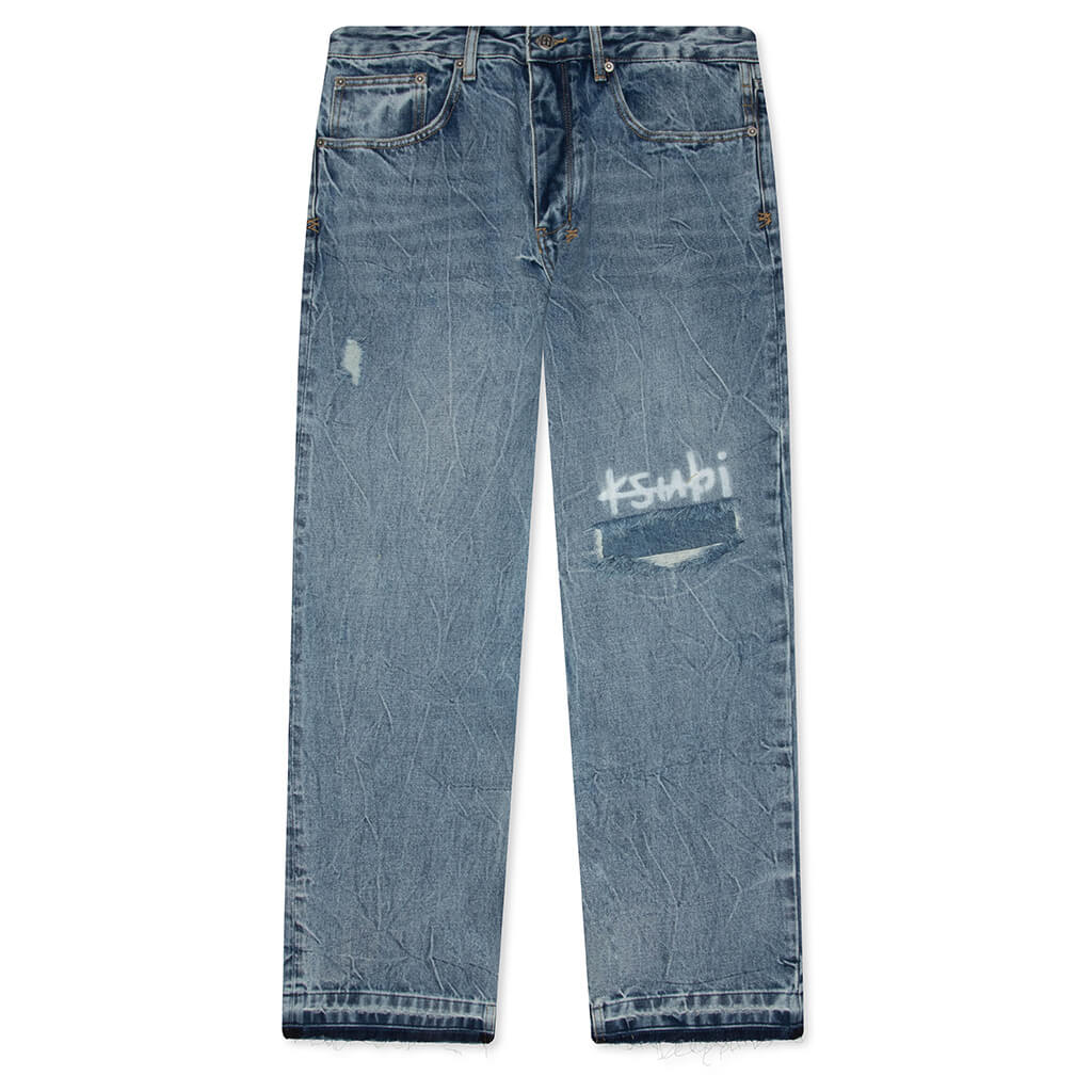 Anti K Trashed 1999 Pant - Public Blue