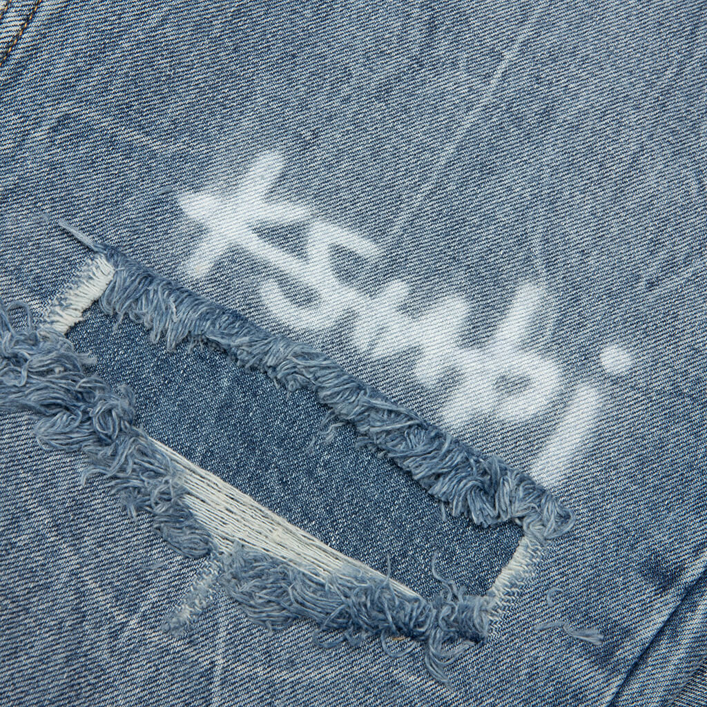 Anti K Trashed 1999 Pant - Public Blue