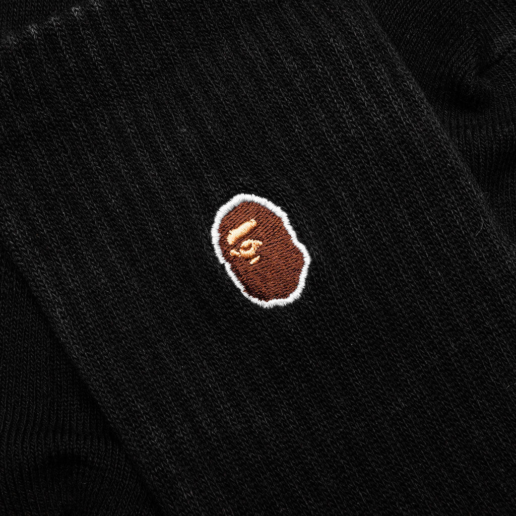 Ape Head One Point Socks - Black
