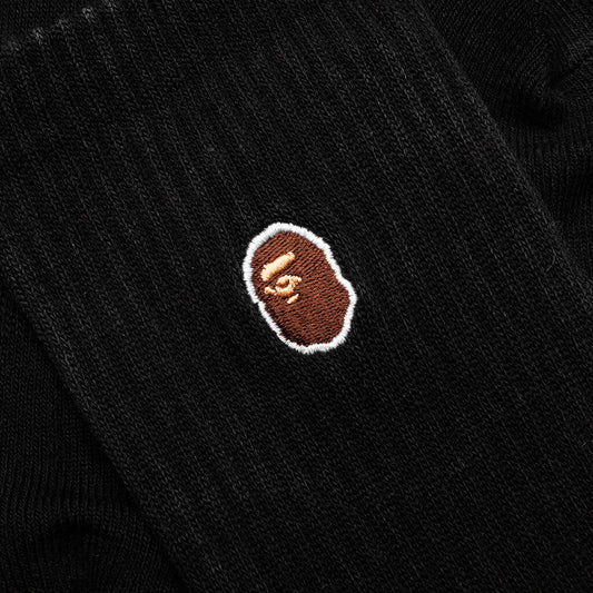 Ape Head One Point Socks - Black
