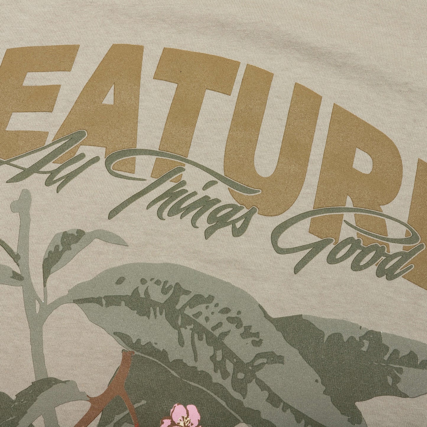 Apple Blossom Tee - Oil Green