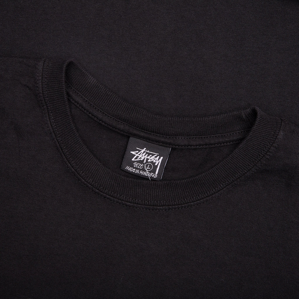 Arched Pigmented Dyed Tee - Black