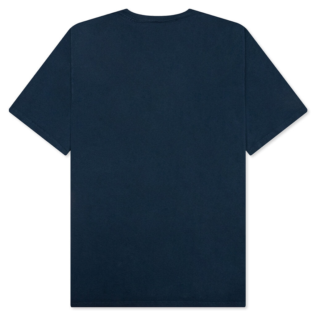 Arched Pigmented Dyed Tee - Navy