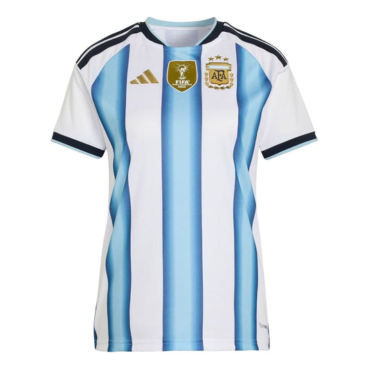 (WMNS) adidas Argentina 26 Home Jersey Asia Sizing 'White Icey Blue Light Blue' KA8125