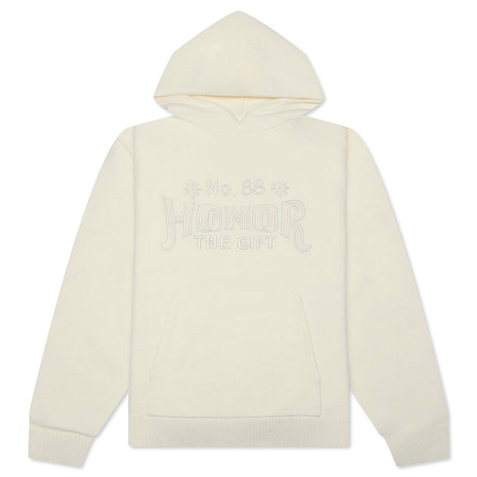 Art Knit Hoodie - Bone
