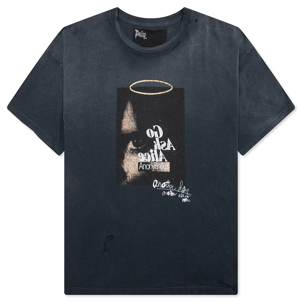 Ask Alice Tee - Vintage Black