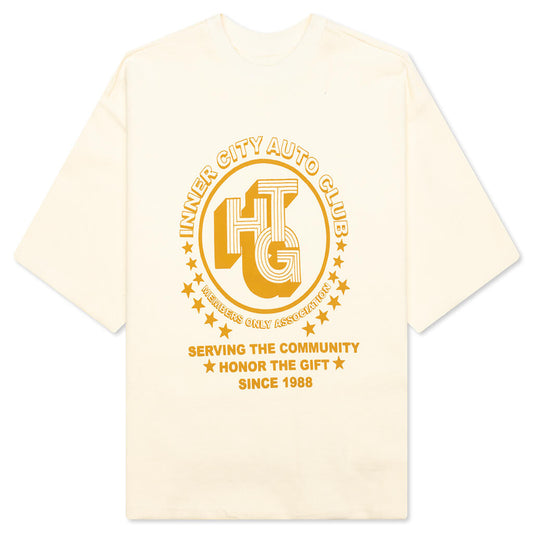 Association Herringbone Crew - White