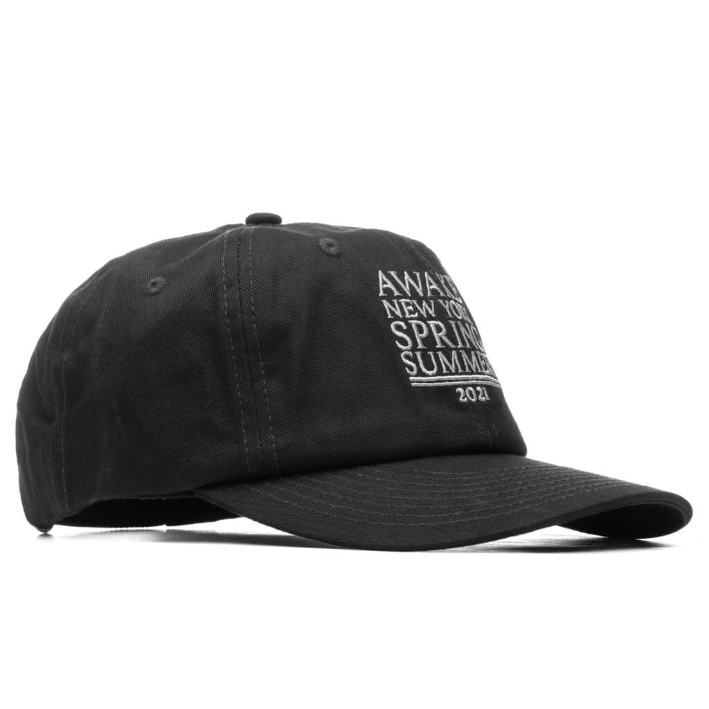 6 Panel Hat - Black