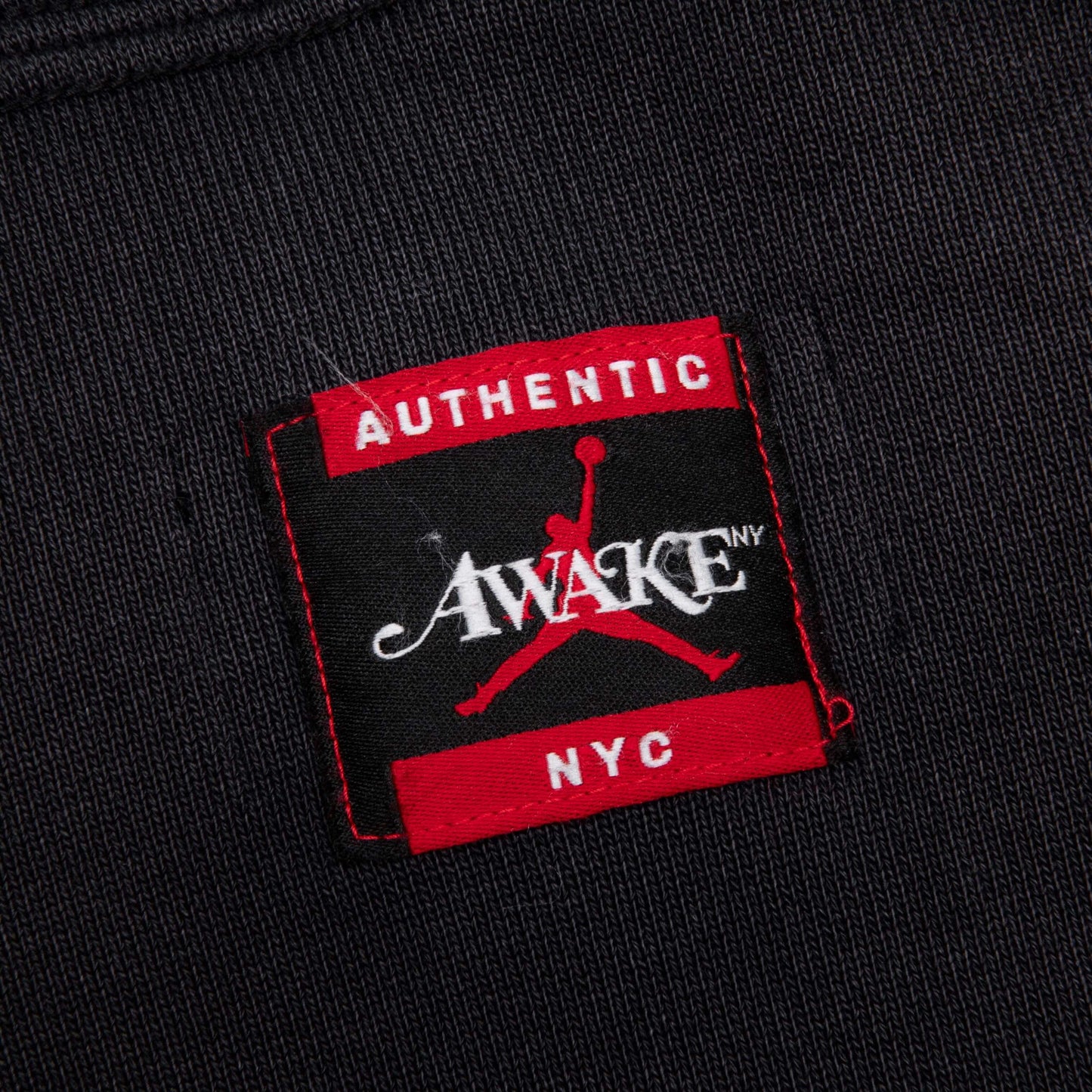 Awake NY x Jordan Fleece Hoodie - Black/Sail/University Red