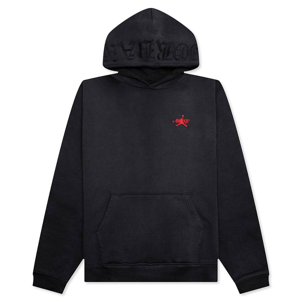Awake NY x Jordan Fleece Hoodie - Black/Sail/University Red