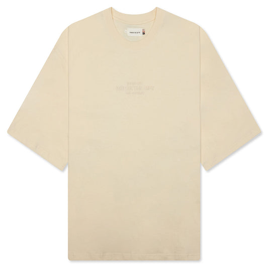 B-Summer Embroidery Box Tee - Bone