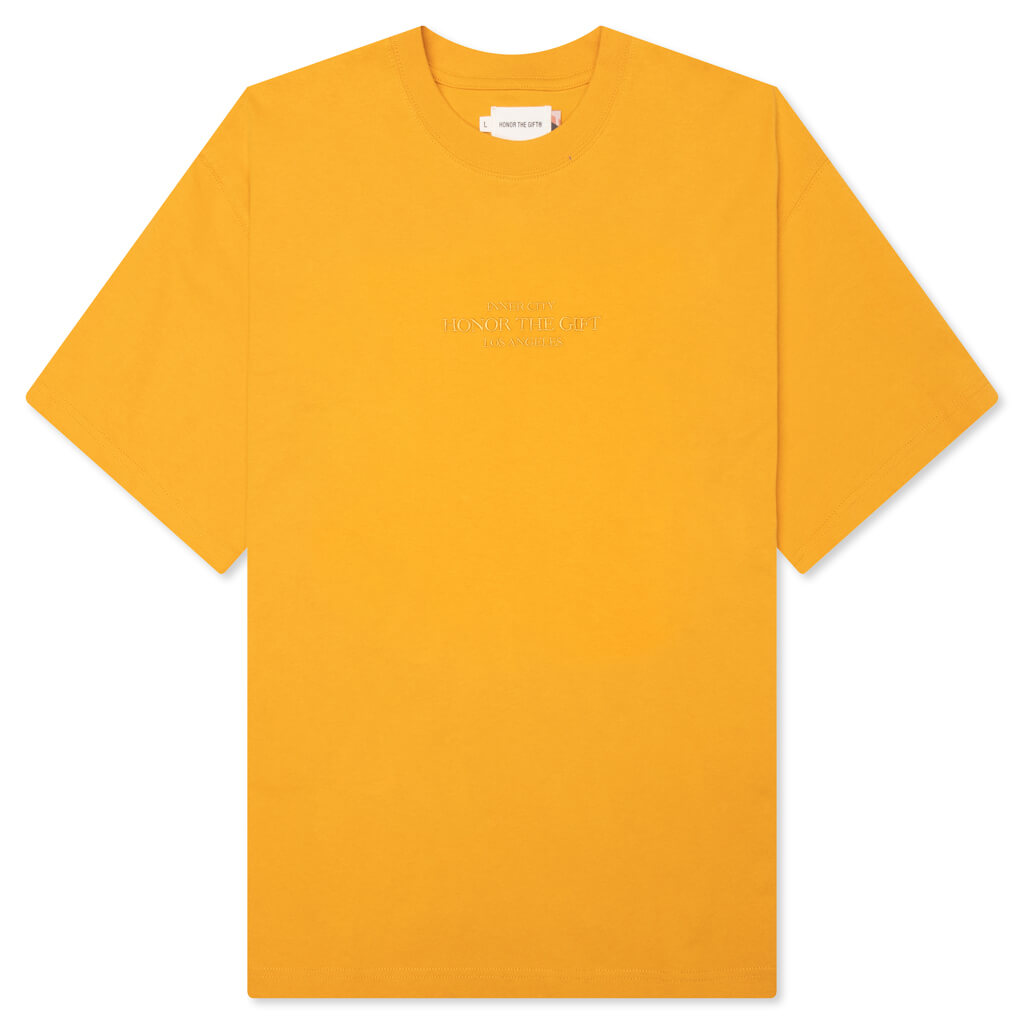 B-Summer Embroidery Box Tee - Yellow