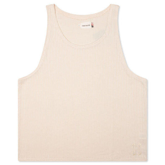 B-Summer Knit Tank Top - Bone