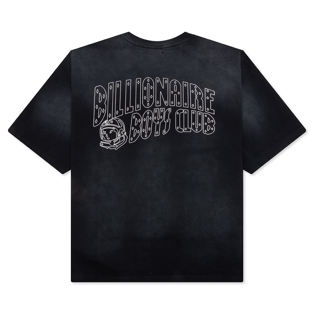 BB Faded Helmet S/S Crop Fit Knit - Black