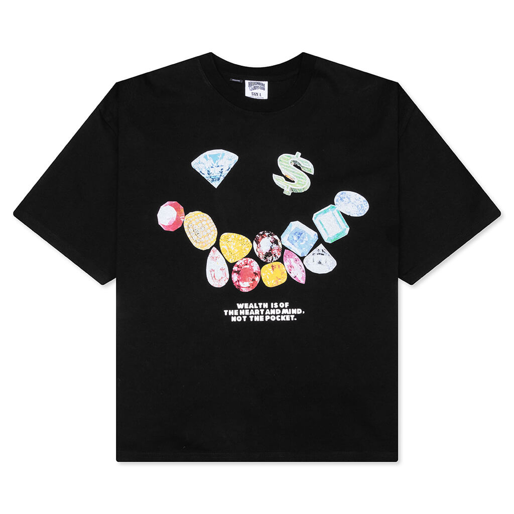 BB Smile S/S Crop Fit Knit - Black