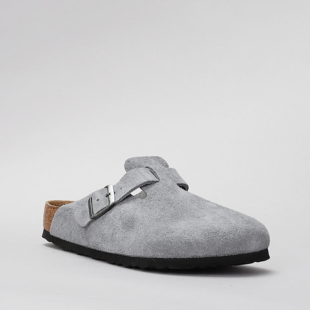 BIRKENSTOCK - BOSTON 1029708 - SFB BASALT GREY SUEDE