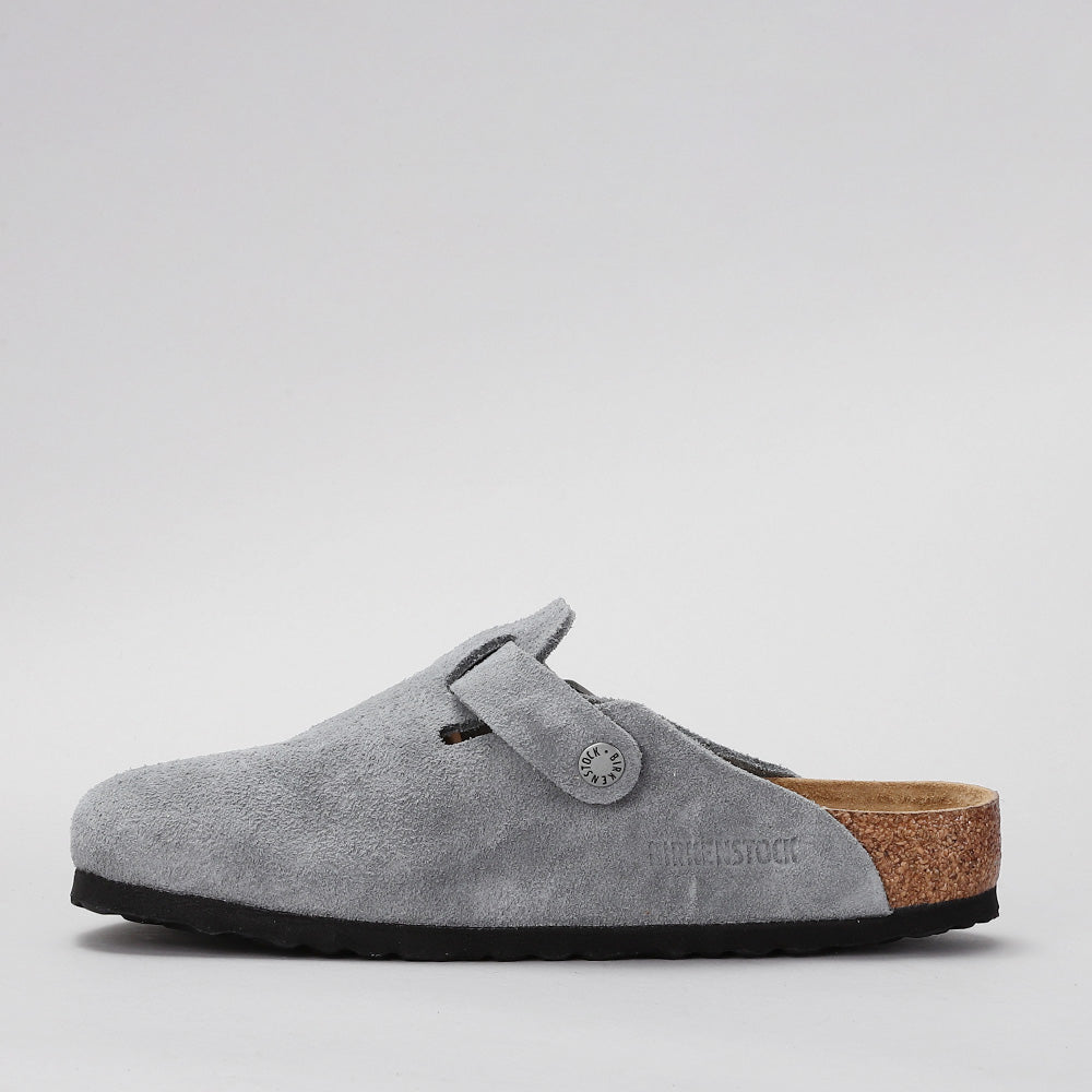 BIRKENSTOCK - BOSTON 1029708 - SFB BASALT GREY SUEDE