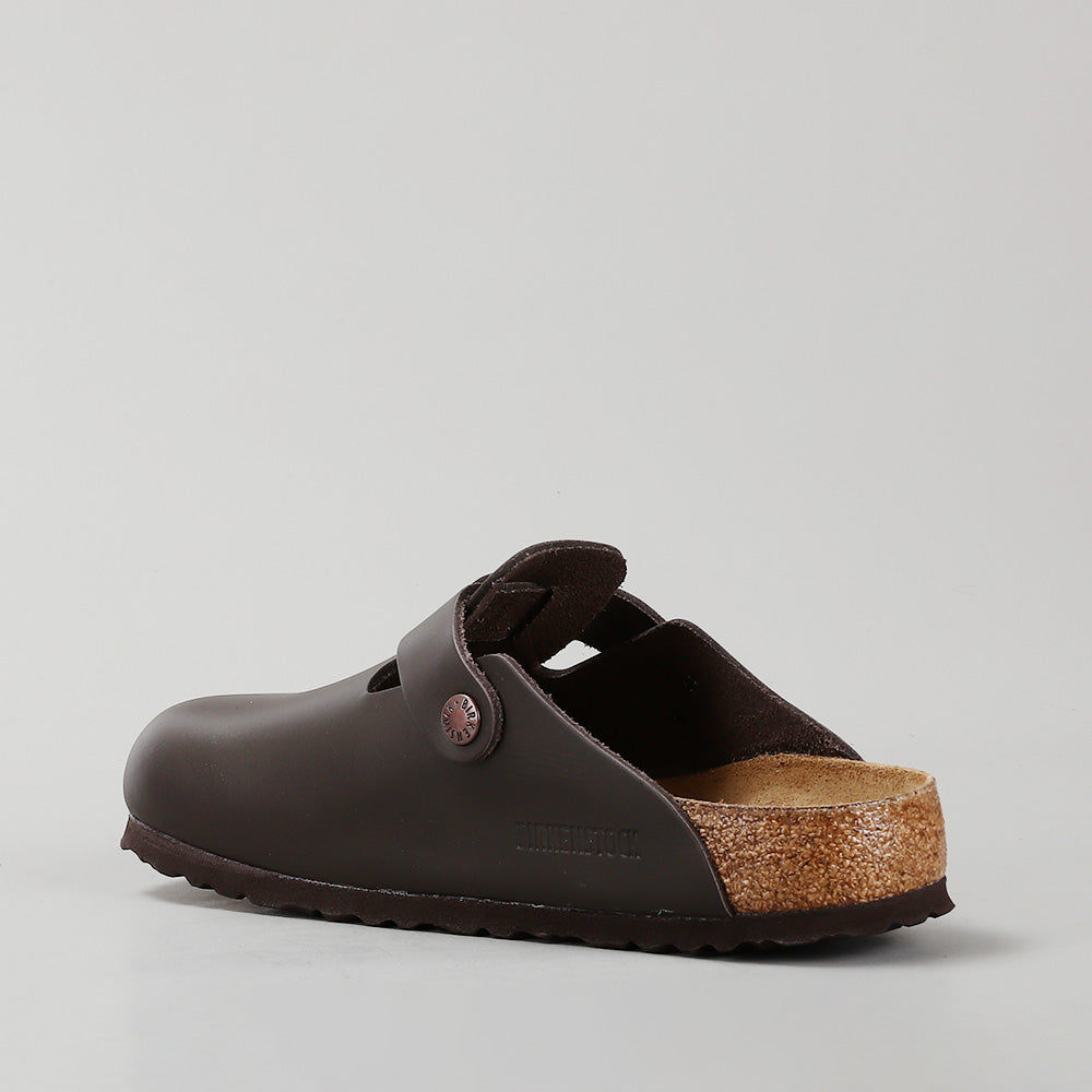 BIRKENSTOCK - BOSTON 60101 - DARK BROWN SMOOTH LEATHER