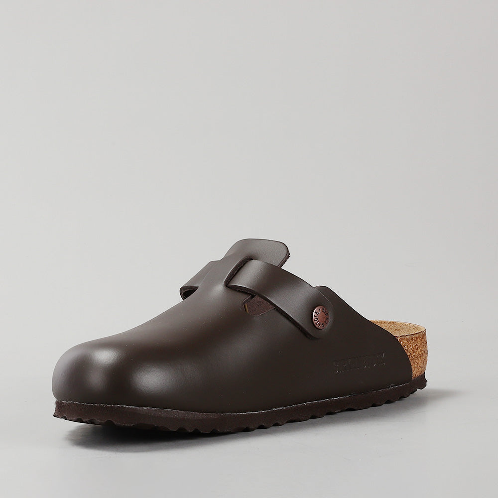 BIRKENSTOCK - BOSTON 60101 - DARK BROWN SMOOTH LEATHER