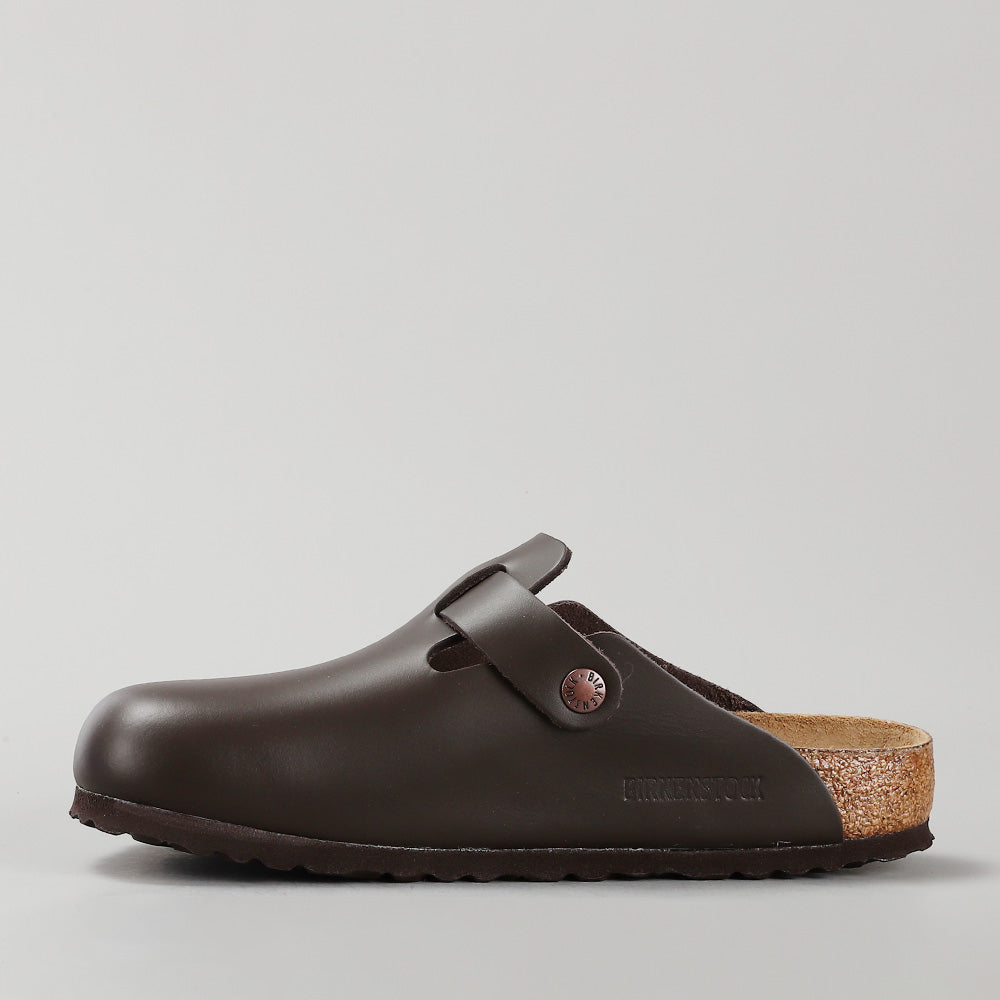BIRKENSTOCK - BOSTON 60101 - DARK BROWN SMOOTH LEATHER