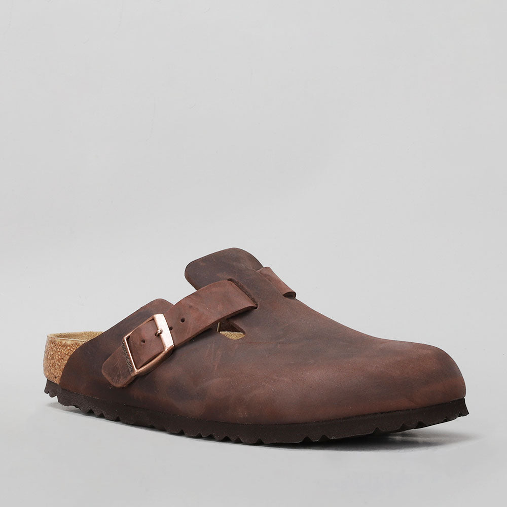 BIRKENSTOCK - BOSTON CLOGS 860133 - HABANA OILED LEATHER - NARROW FIT