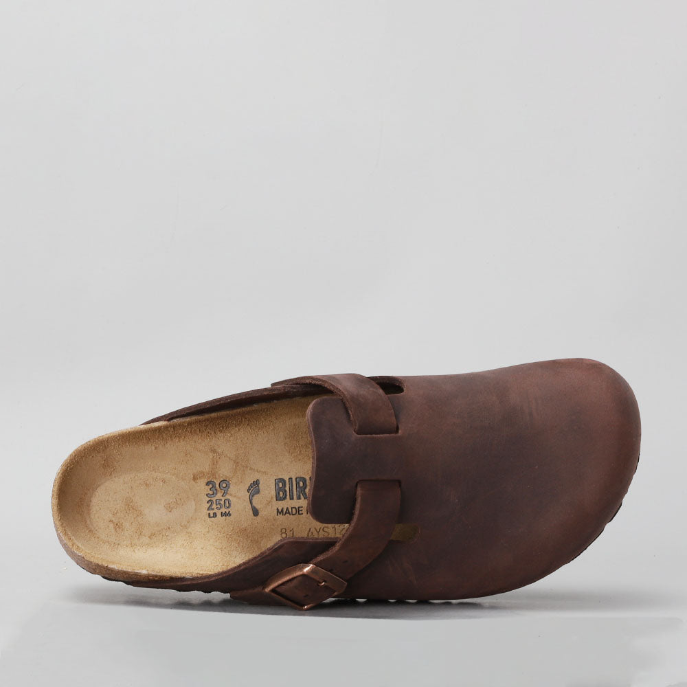 BIRKENSTOCK - BOSTON CLOGS 860133 - HABANA OILED LEATHER - NARROW FIT