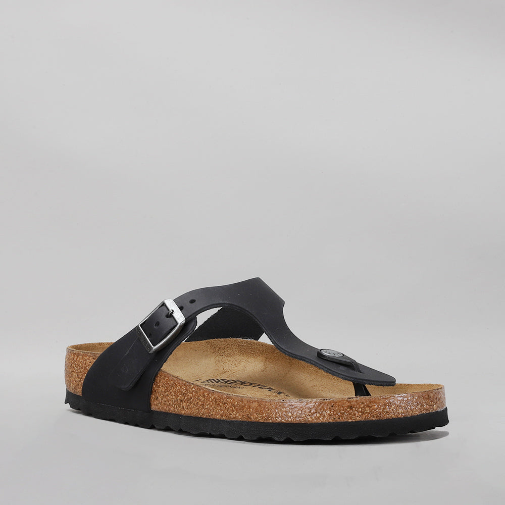BIRKENSTOCK - GIZEH 845251 - BLACK OILED LEATHER
