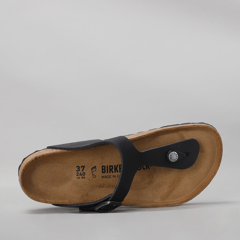 BIRKENSTOCK - GIZEH 845251 - BLACK OILED LEATHER