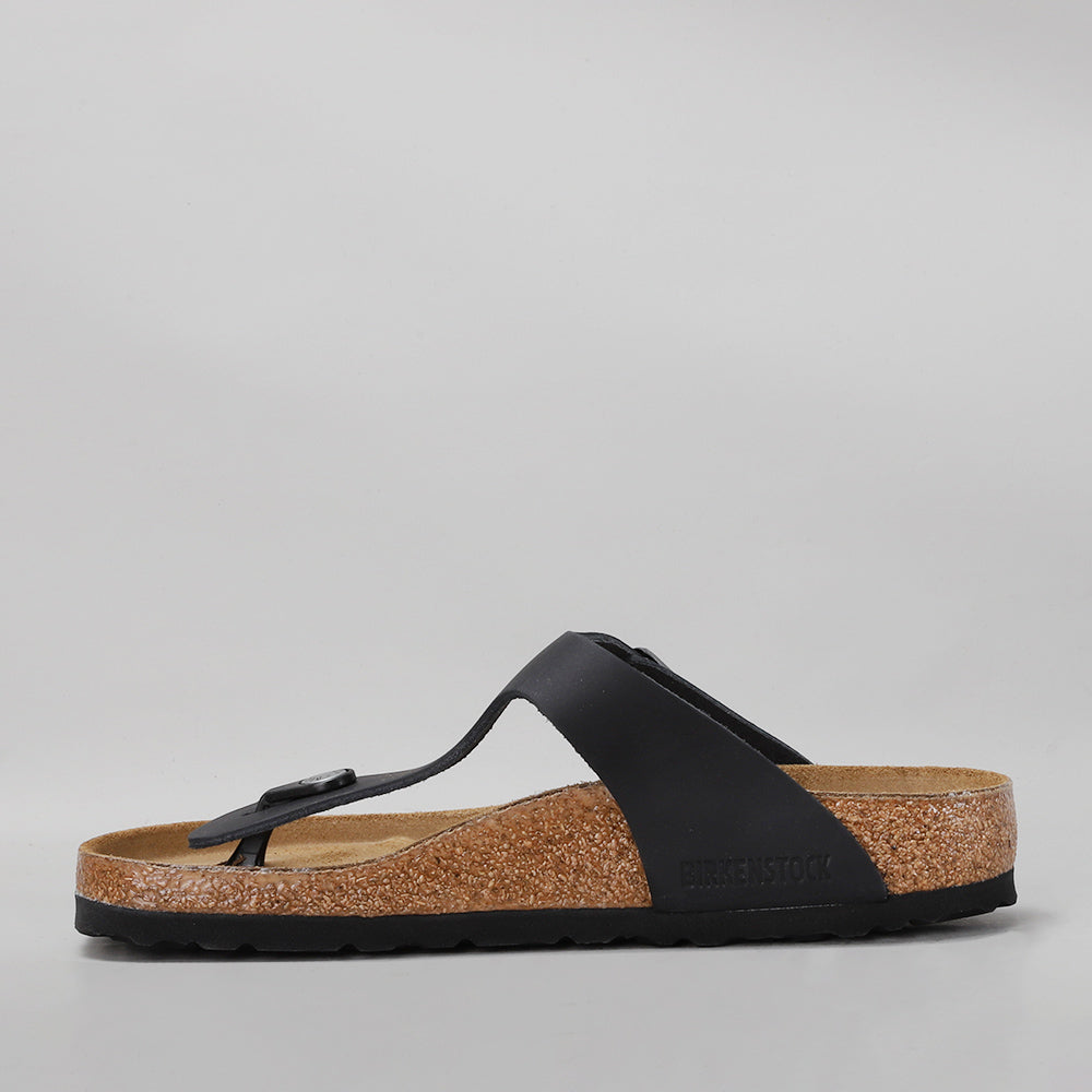 BIRKENSTOCK - GIZEH 845251 - BLACK OILED LEATHER