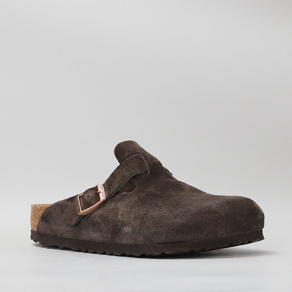 BIRKENSTOCK - BOSTON CLOGS - MOCCA SUEDE