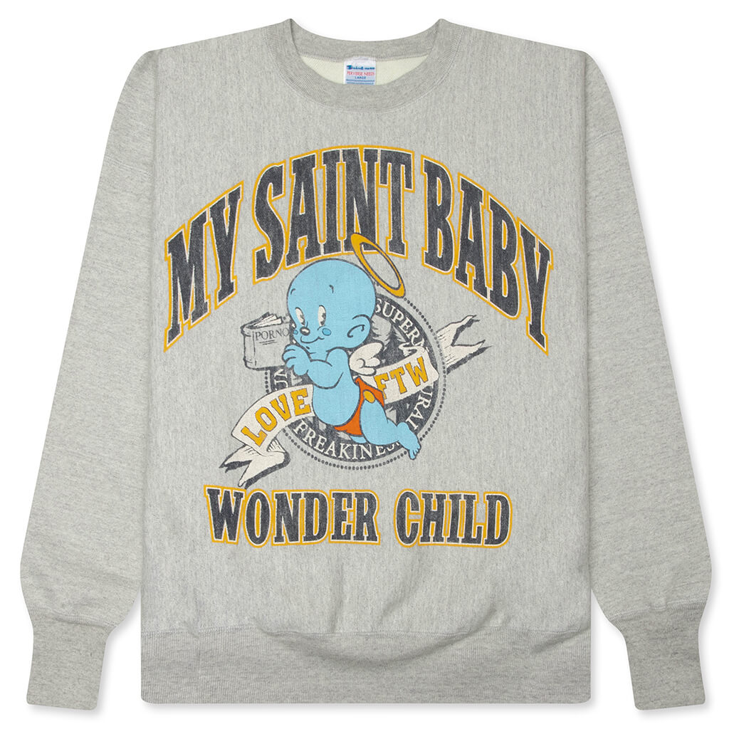 Baby Michael Wonder Child Crewneck - Grey