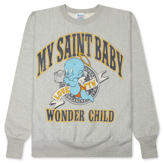 Baby Michael Wonder Child Crewneck - Grey