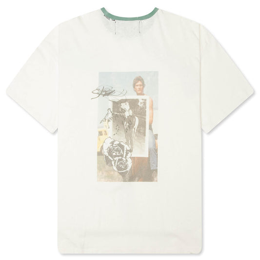 Back To Life Ringer Tee - White