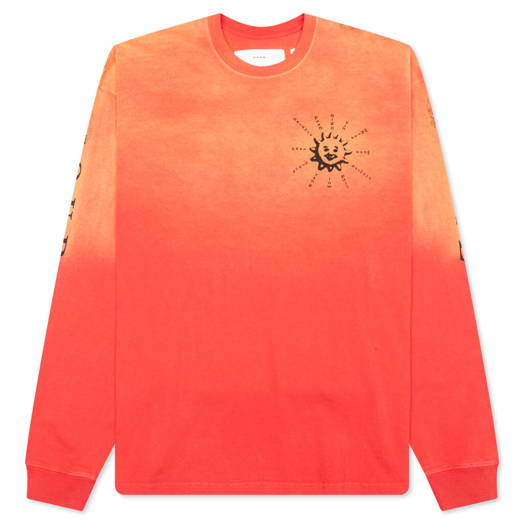 Balance L/S Tee - Bleached Orange