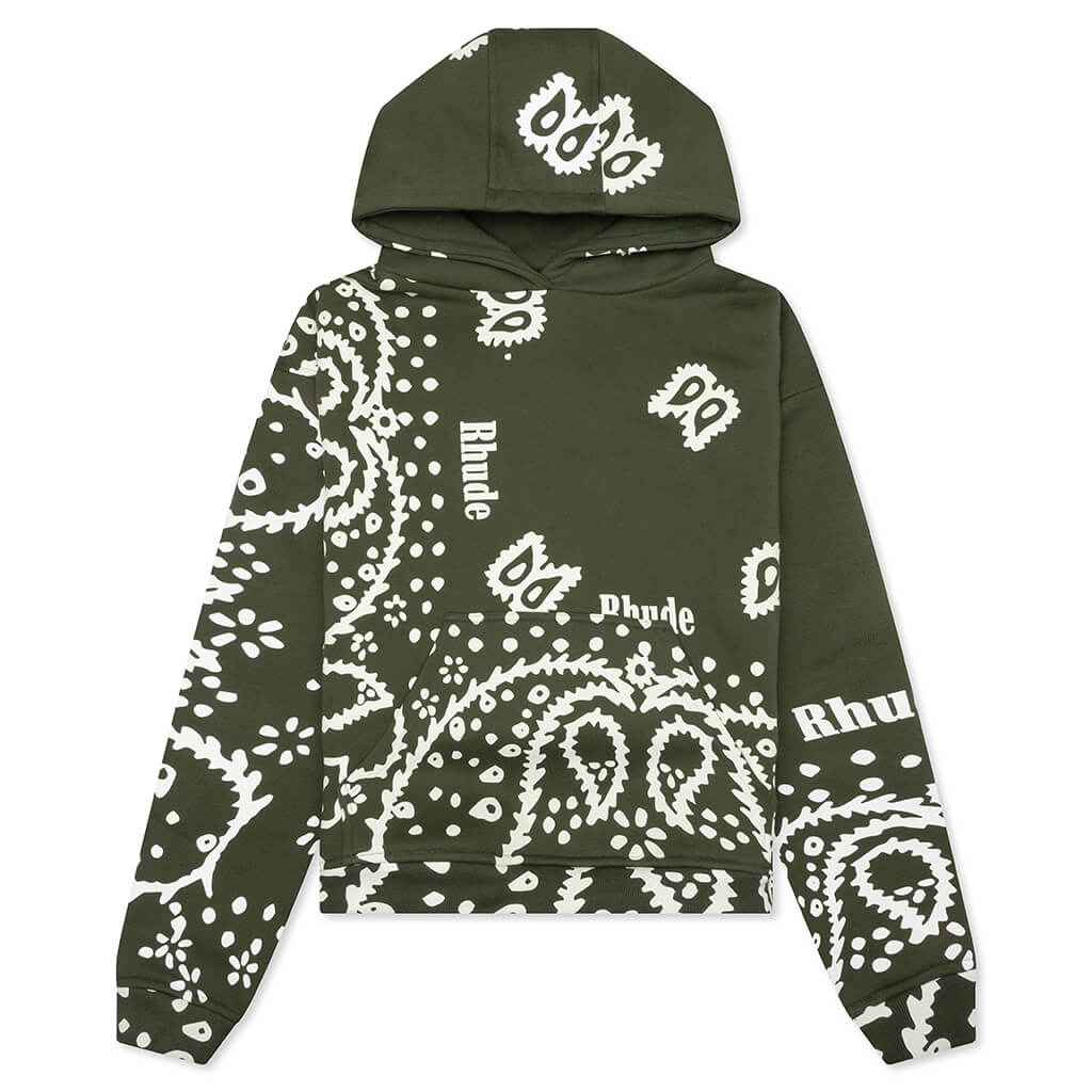 Bandana Hoodie - Olive