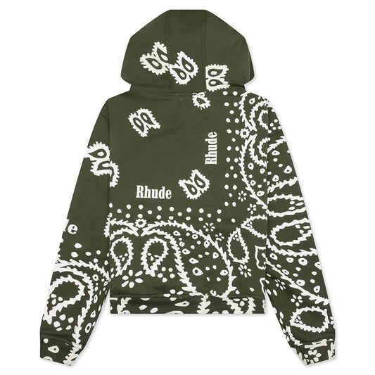 Bandana Hoodie - Olive