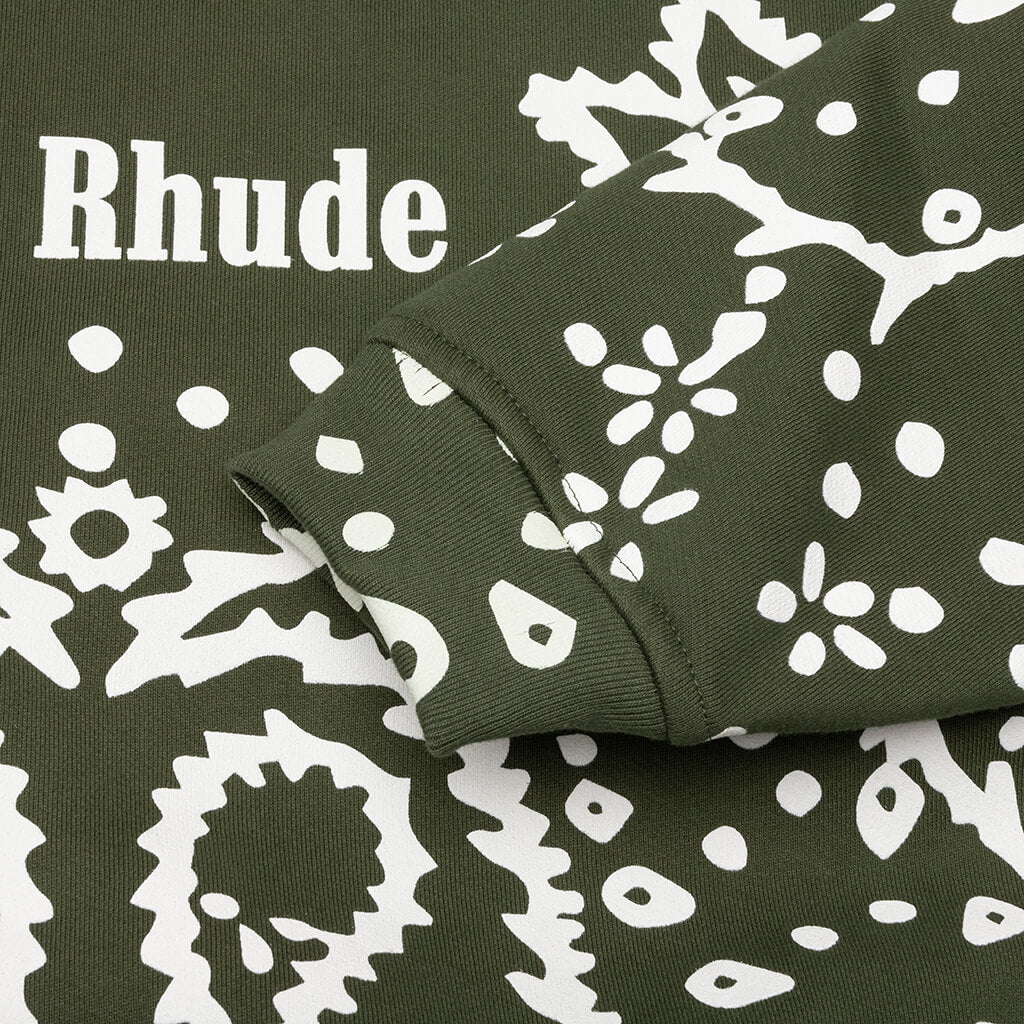 Bandana Hoodie - Olive