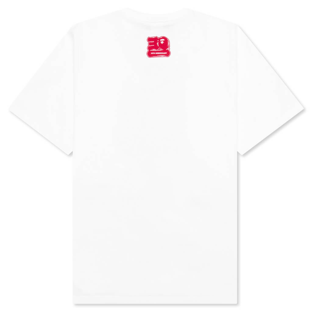 Bape 30th Anniversary Tee #1 M - White/Red
