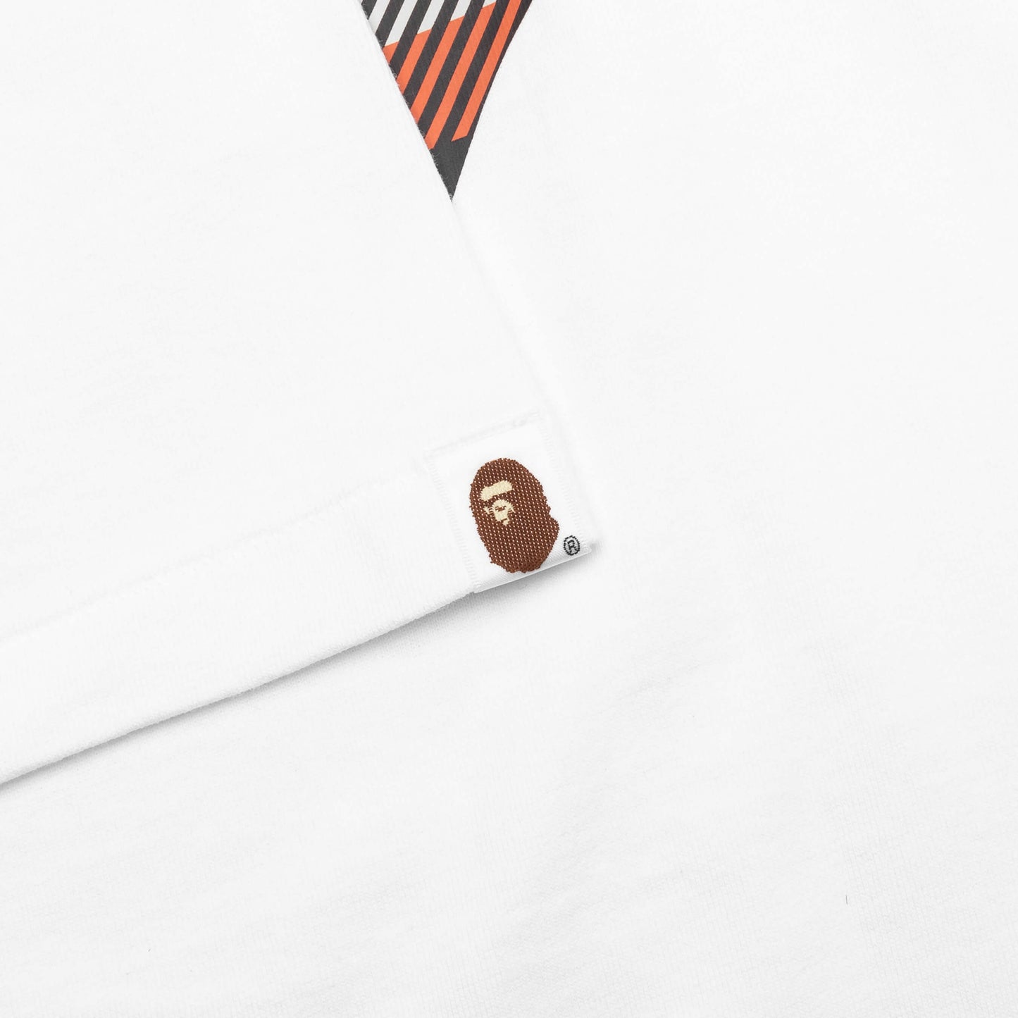 Bape Check Big Ape Head Tee - White