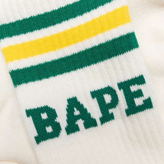 Bape Stripe Socks - Green/Yellow