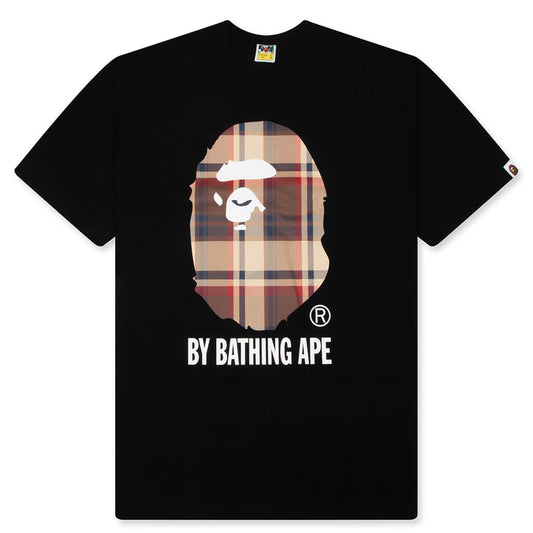 BAPE Check By Bathing Ape Tee - Black/Red