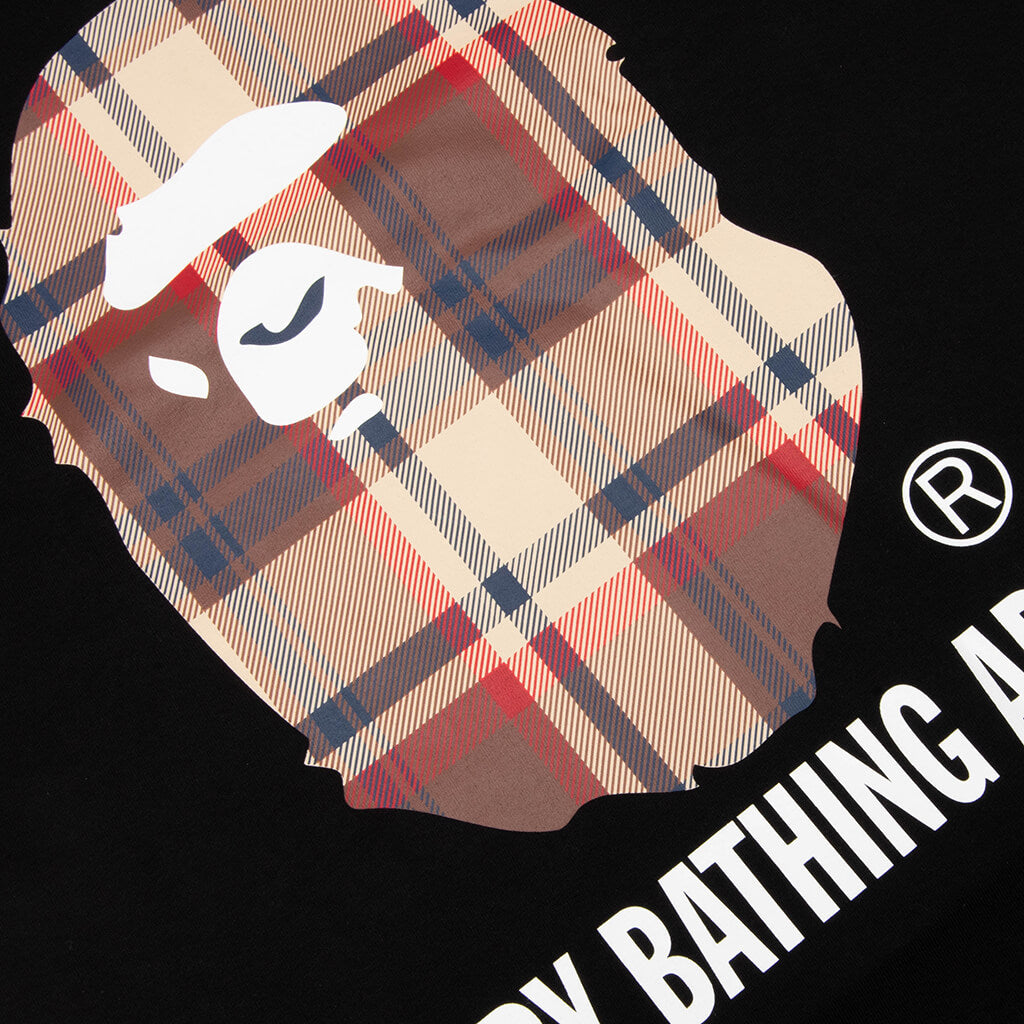 BAPE Check By Bathing Ape Tee - Black/Red