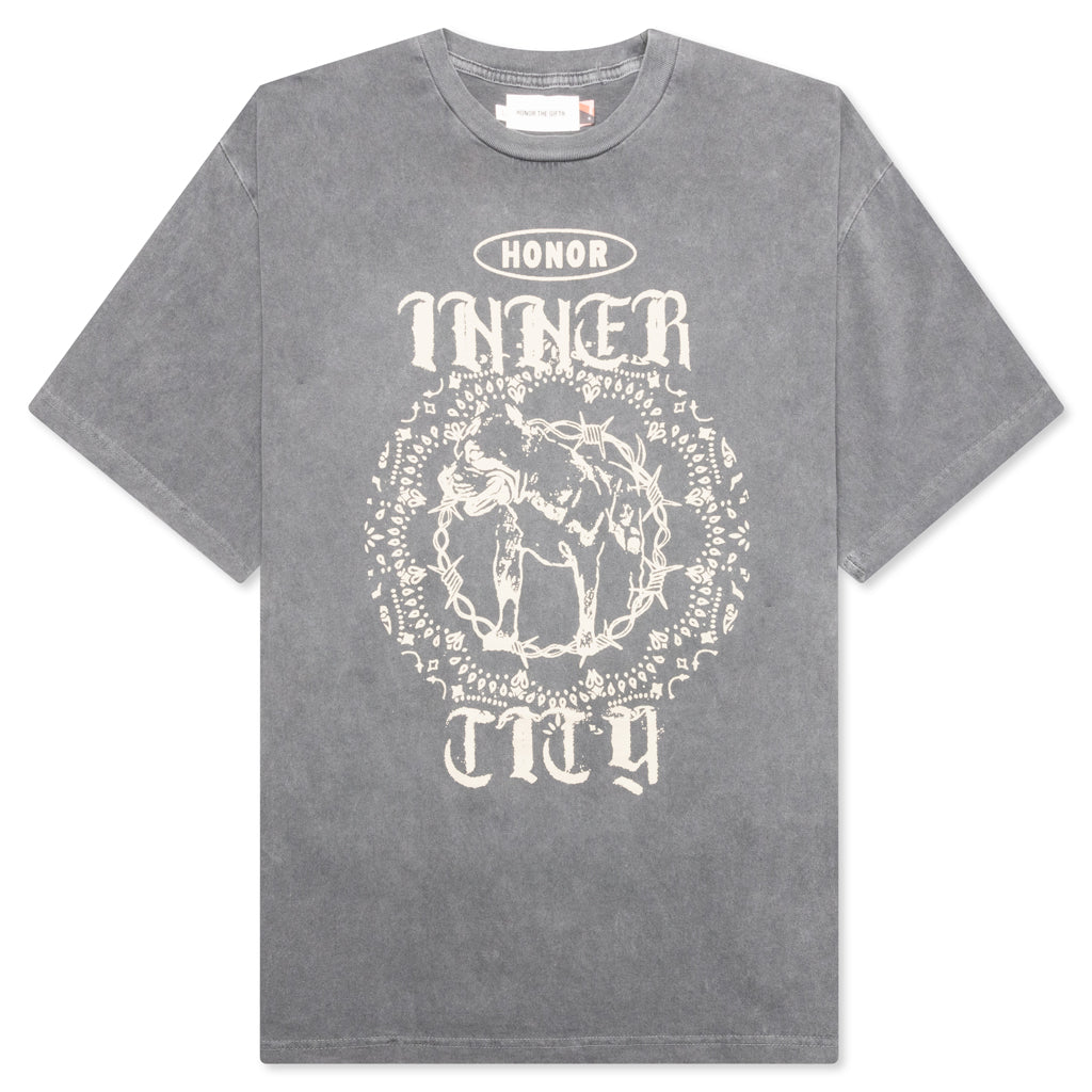 Barbed Wire Pitbull S/S Tee - Dark Grey
