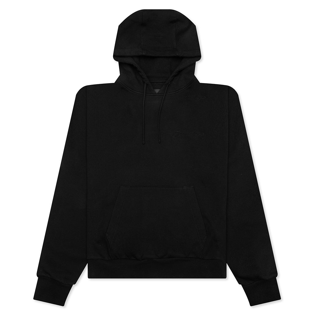 Baroque Embossing Hoodie - Black