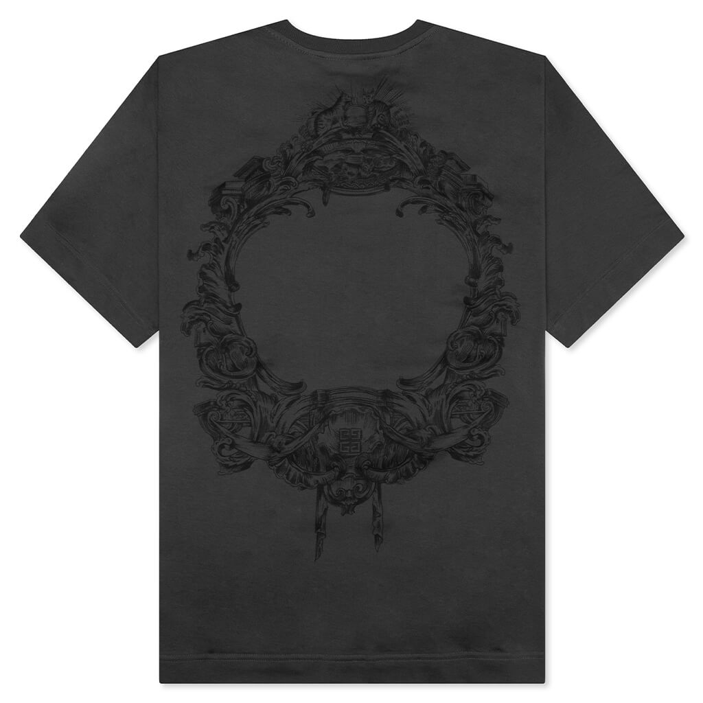 Baroque Print S/S T-Shirt - Charcoal
