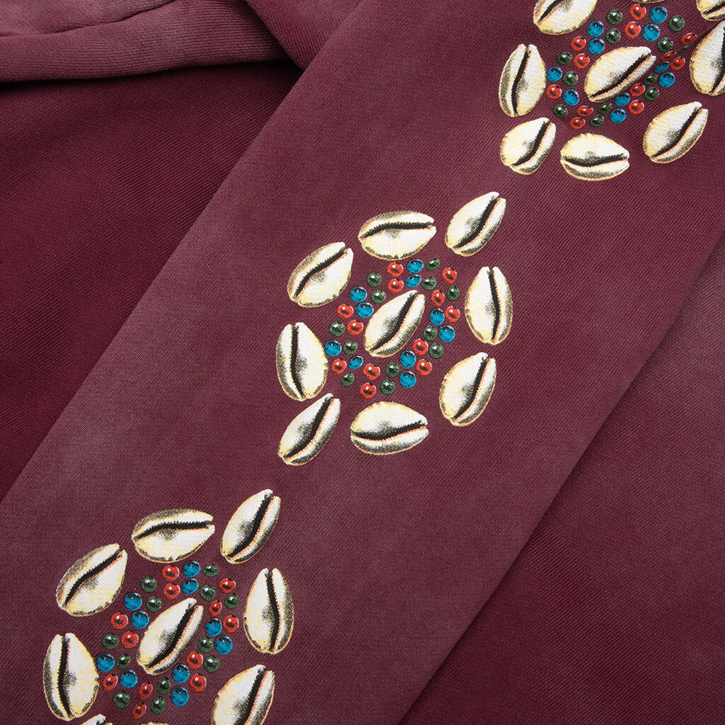 Barriers Cowrie Shell Hoodie - Maroon